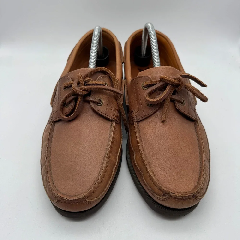 Mephisto Spinnaker Tan‎ Leather Boat Shoes Mens 8.5 US 8 EUR Loafers 722383807